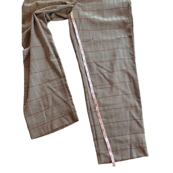 MADEWELL Paperbag Tapered Pants in Glen Plaid Size 10 - Picture 9 of 10